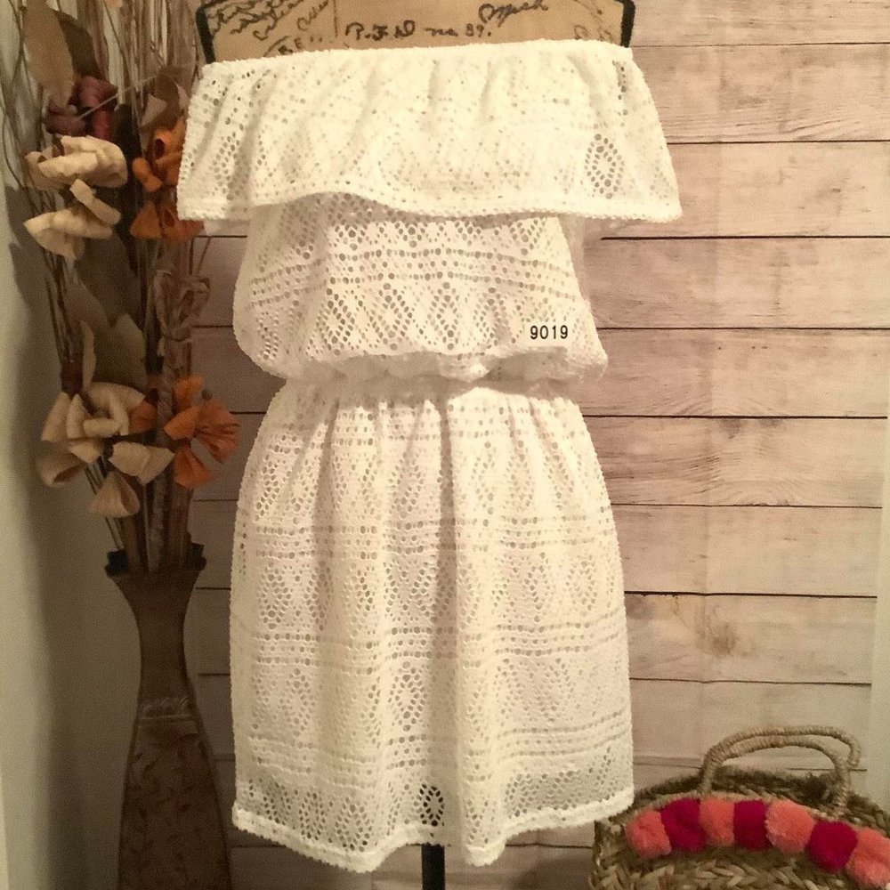 EXPRESS OFF SHOULDER DRESS - Picture 1 of 1